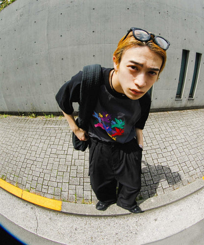 『聯名』SHUHEI KOKI×SENSE OF PLACE 拼色插肩袖T恤