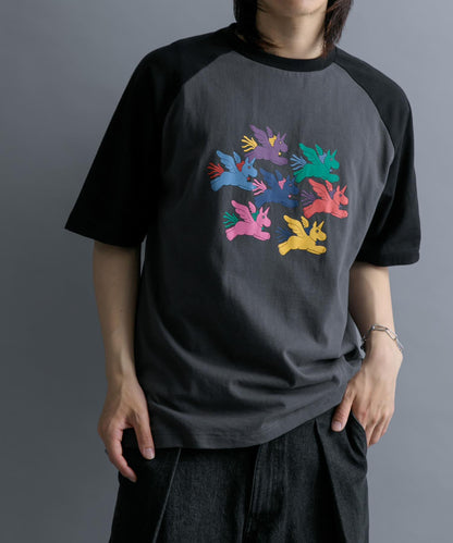 『聯名』SHUHEI KOKI×SENSE OF PLACE 拼色插肩袖T恤