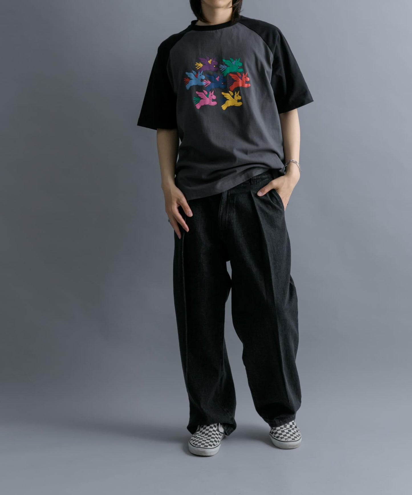 『聯名』SHUHEI KOKI×SENSE OF PLACE 拼色插肩袖T恤