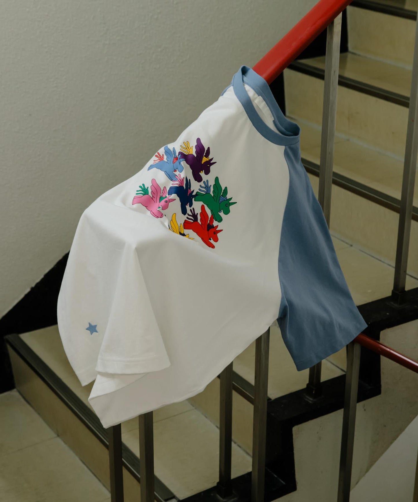 『聯名』SHUHEI KOKI×SENSE OF PLACE 拼色插肩袖T恤