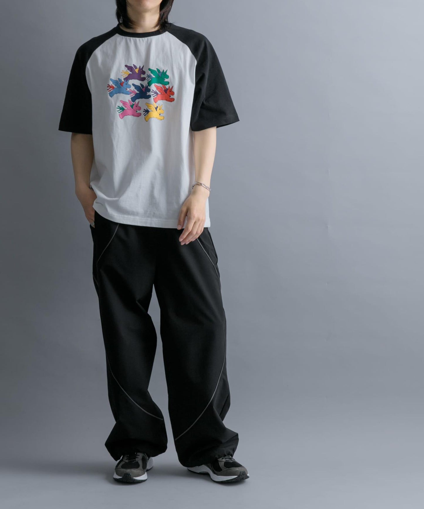 『聯名』SHUHEI KOKI×SENSE OF PLACE 拼色插肩袖T恤