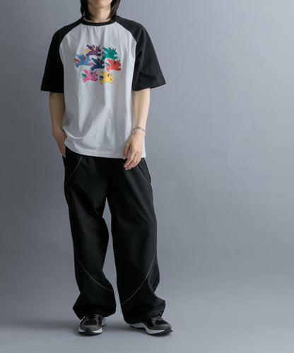 『聯名』SHUHEI KOKI×SENSE OF PLACE 拼色插肩袖T恤