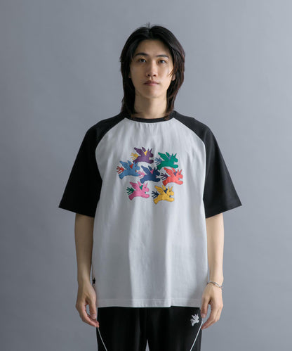 『聯名』SHUHEI KOKI×SENSE OF PLACE 拼色插肩袖T恤