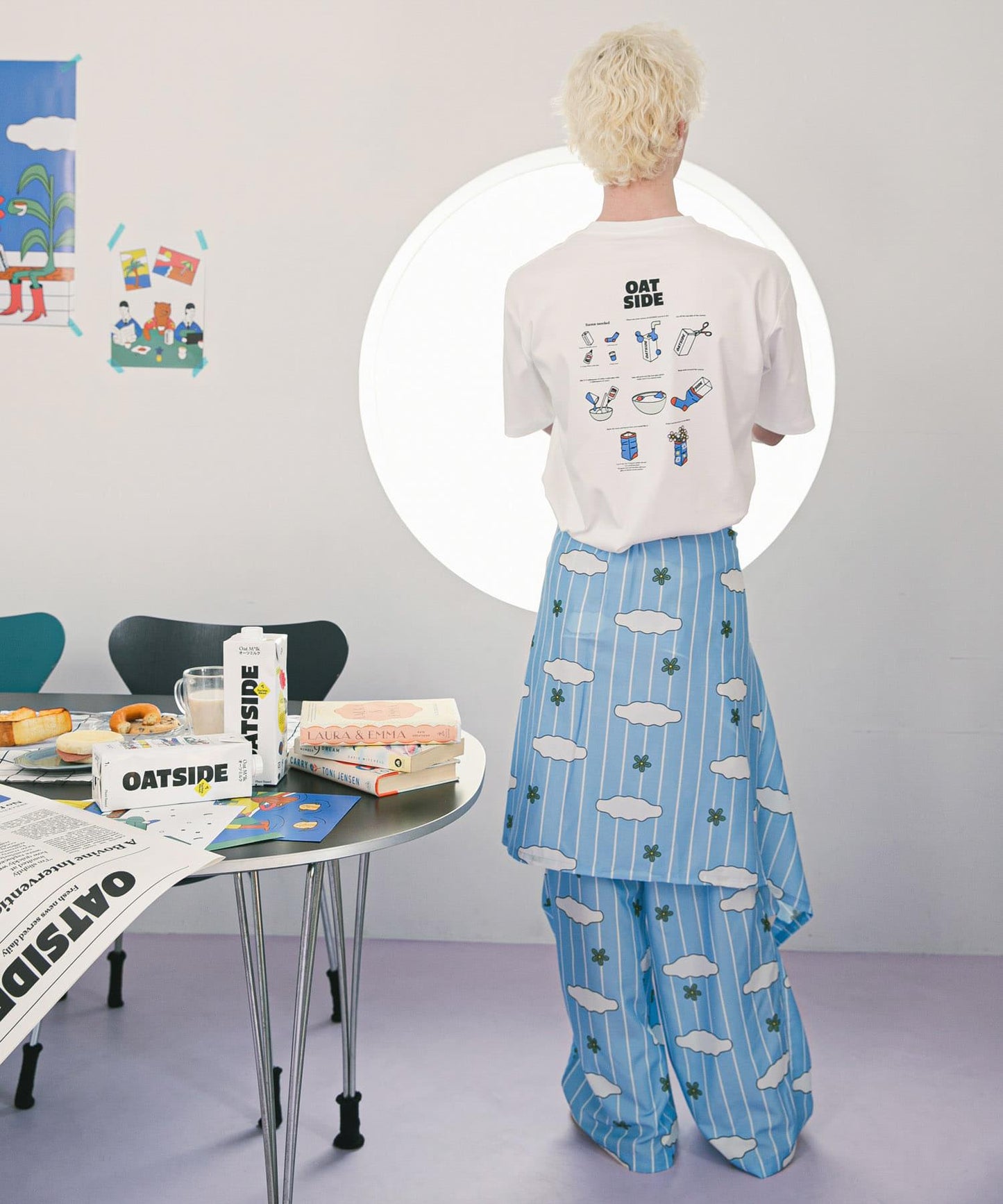 「特別訂製」OATSIDE×SENSE OF PLACE 圖案短袖T恤 A