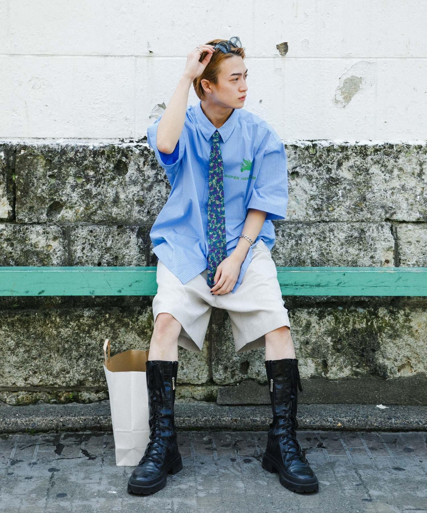 『聯名』SHUHEI KOKI×SENSE OF PLACE 格紋襯衫