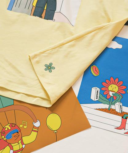 「特別訂製」OATSIDE×SENSE OF PLACE 圖案短袖T恤 B