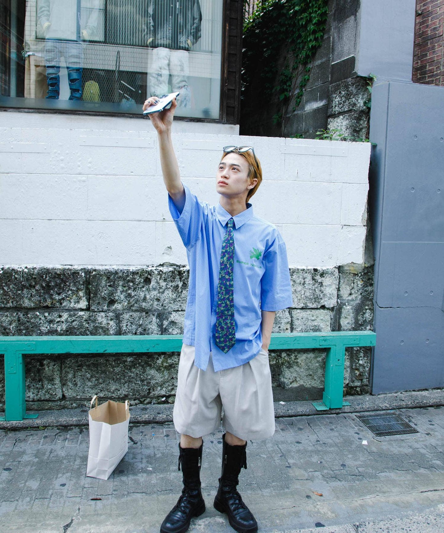 『聯名』SHUHEI KOKI×SENSE OF PLACE 格紋襯衫