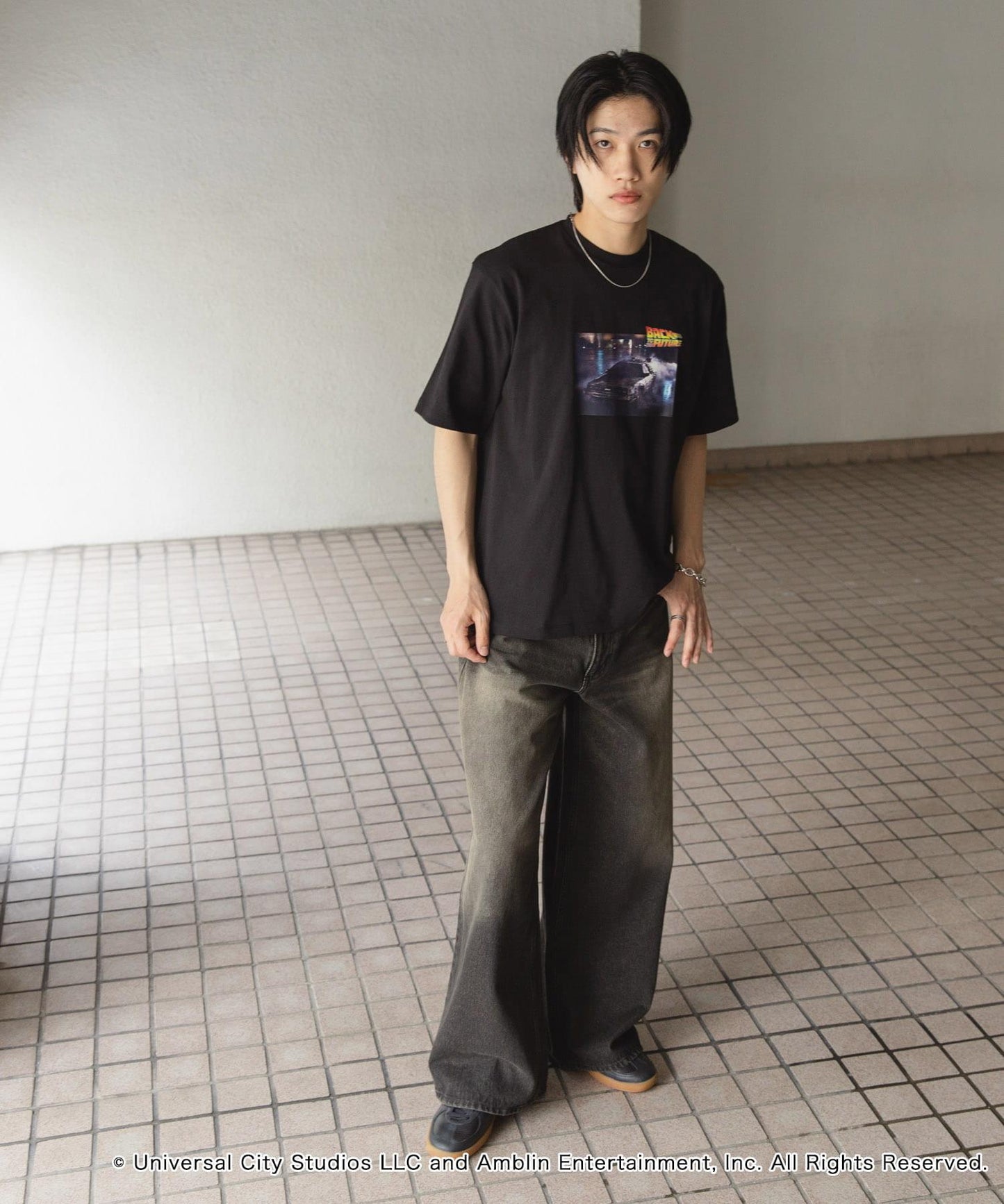 『聯名』SENSE OF PLACE×回到未來 圓領印花T恤 C