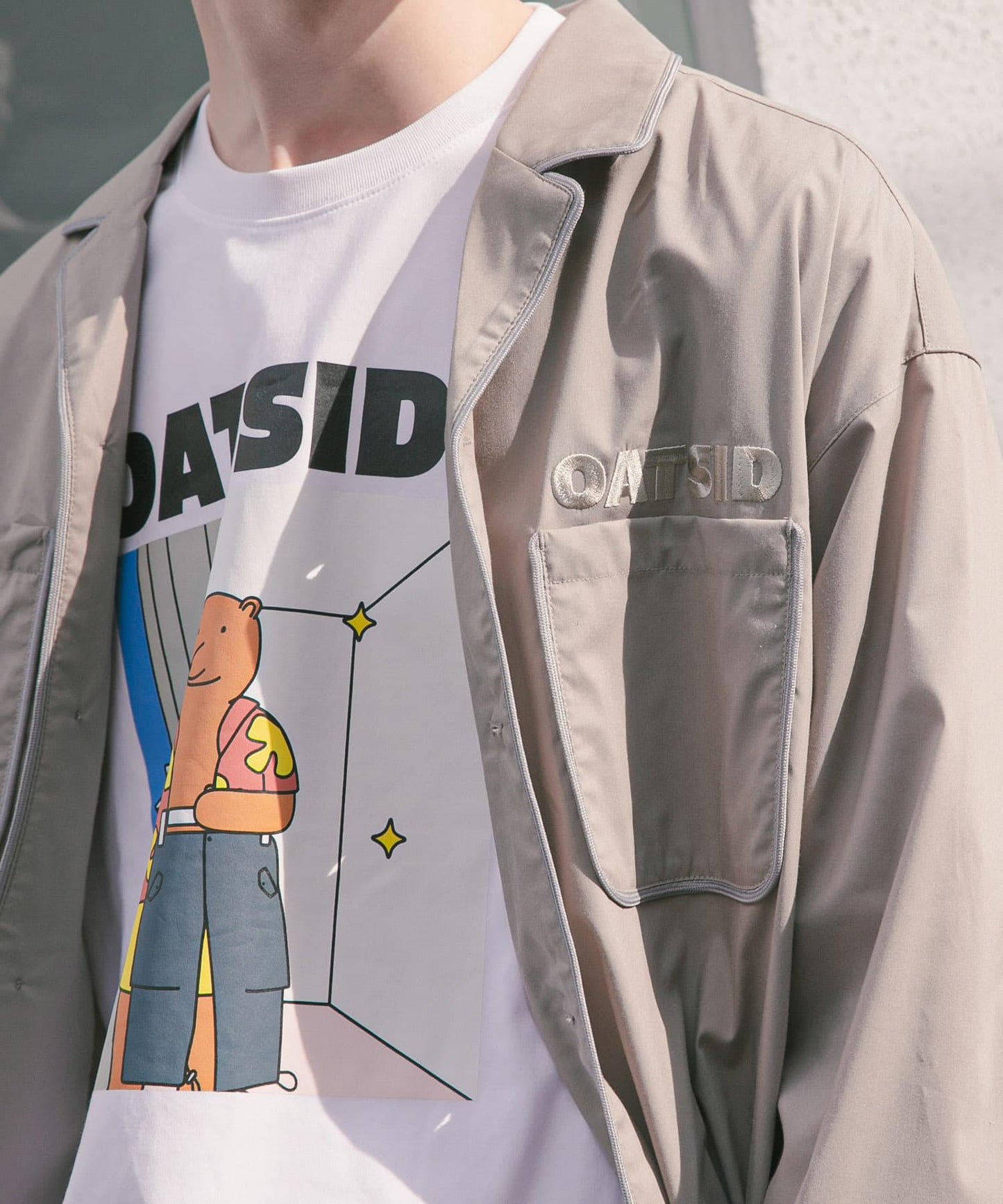 「特別訂製」OATSIDE×SENSE OF PLACE 圖案短袖T恤 B