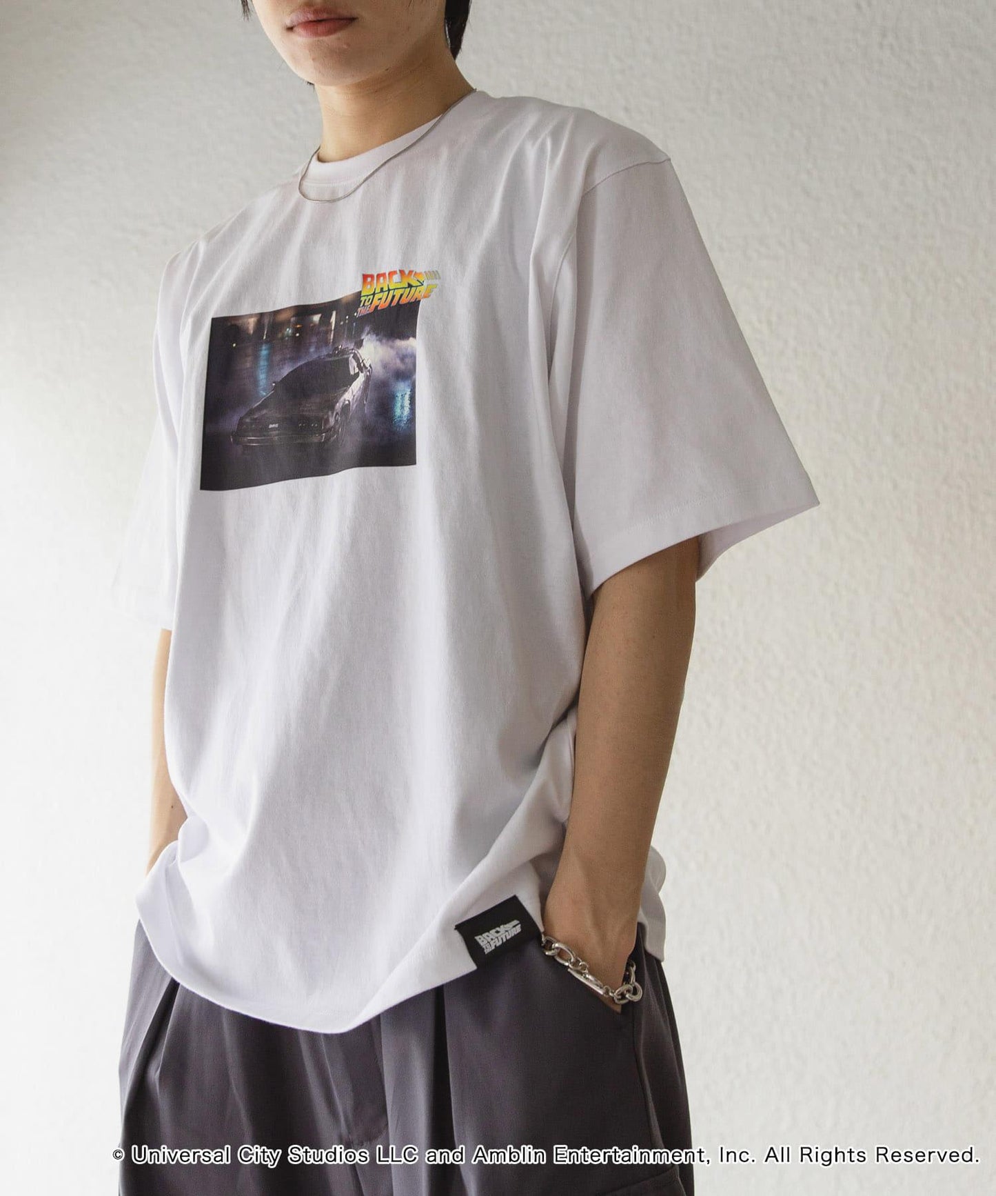 『聯名』SENSE OF PLACE×回到未來 圓領印花T恤 C