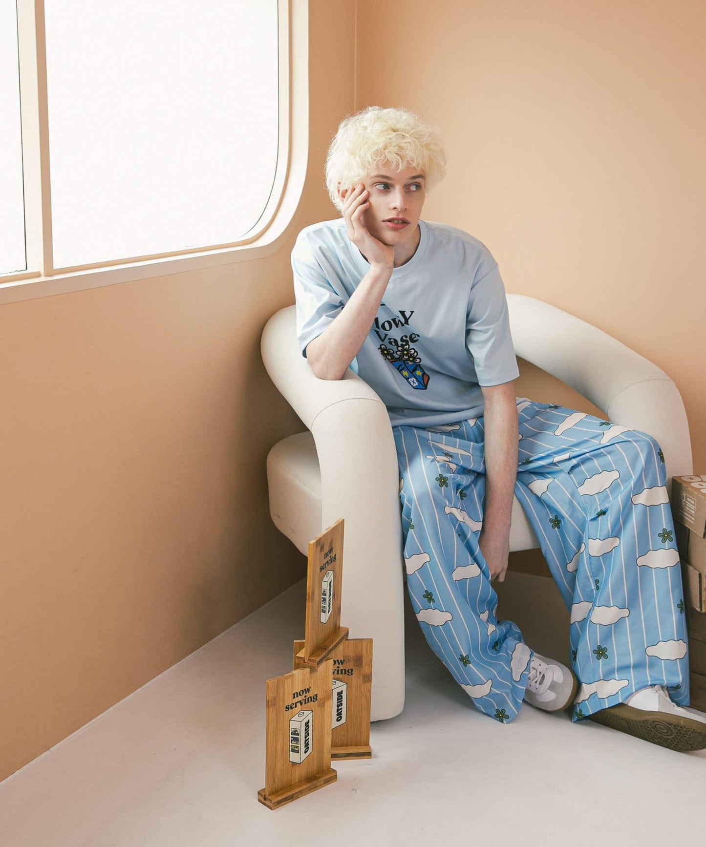 「特別訂製」OATSIDE×SENSE OF PLACE 圖案短袖T恤 A