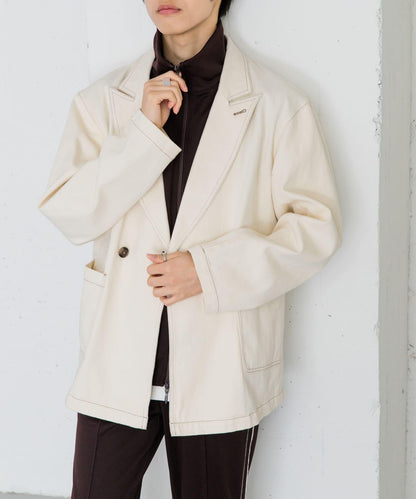 卡其斜紋寬鬆外套