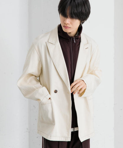 卡其斜紋寬鬆外套