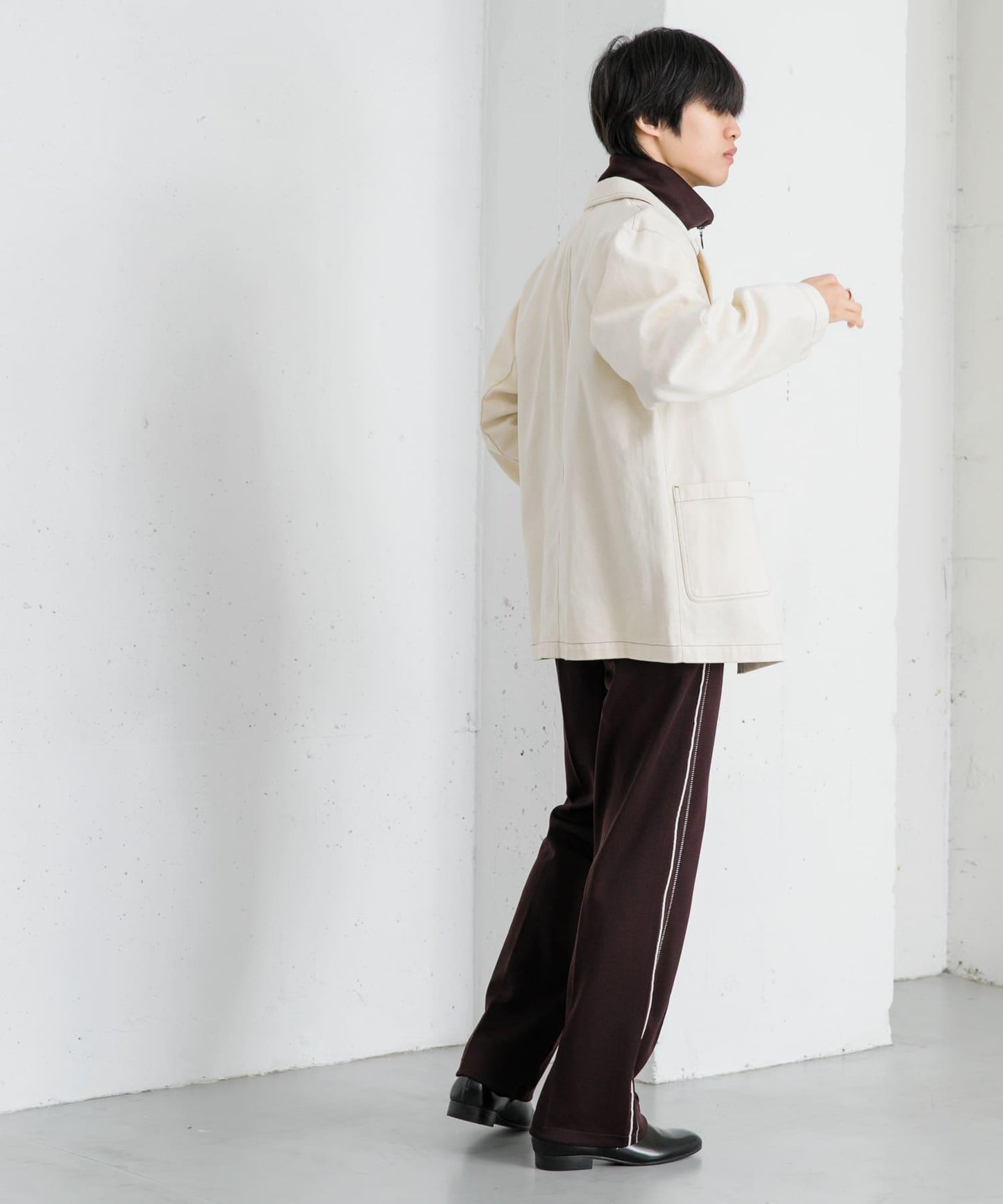 卡其斜紋寬鬆外套