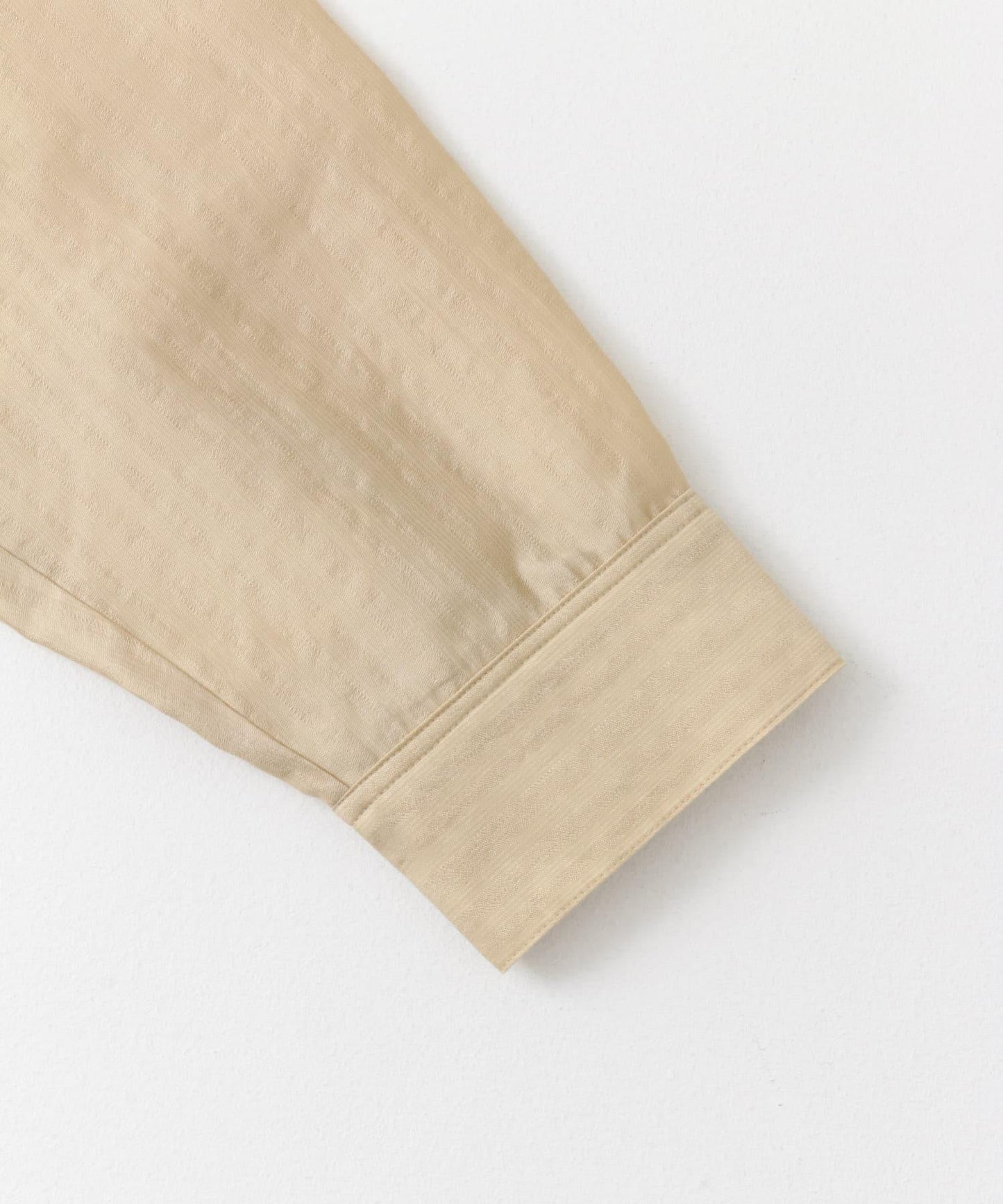 透視條紋開領襯衫