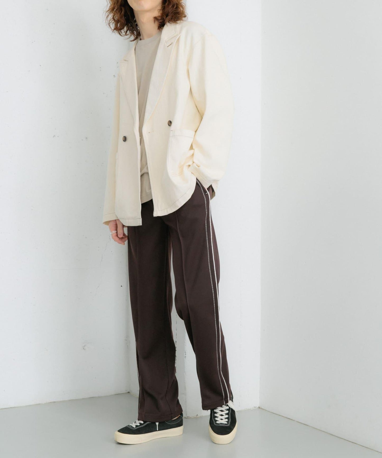 卡其斜紋寬鬆外套