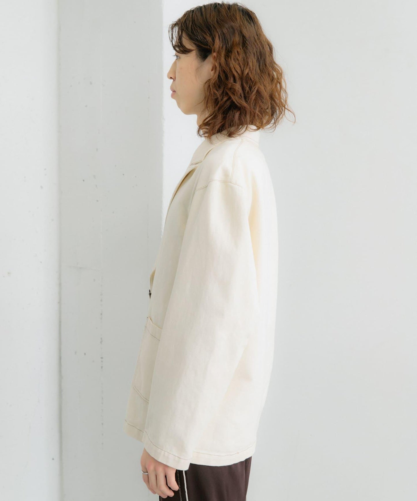 卡其斜紋寬鬆外套