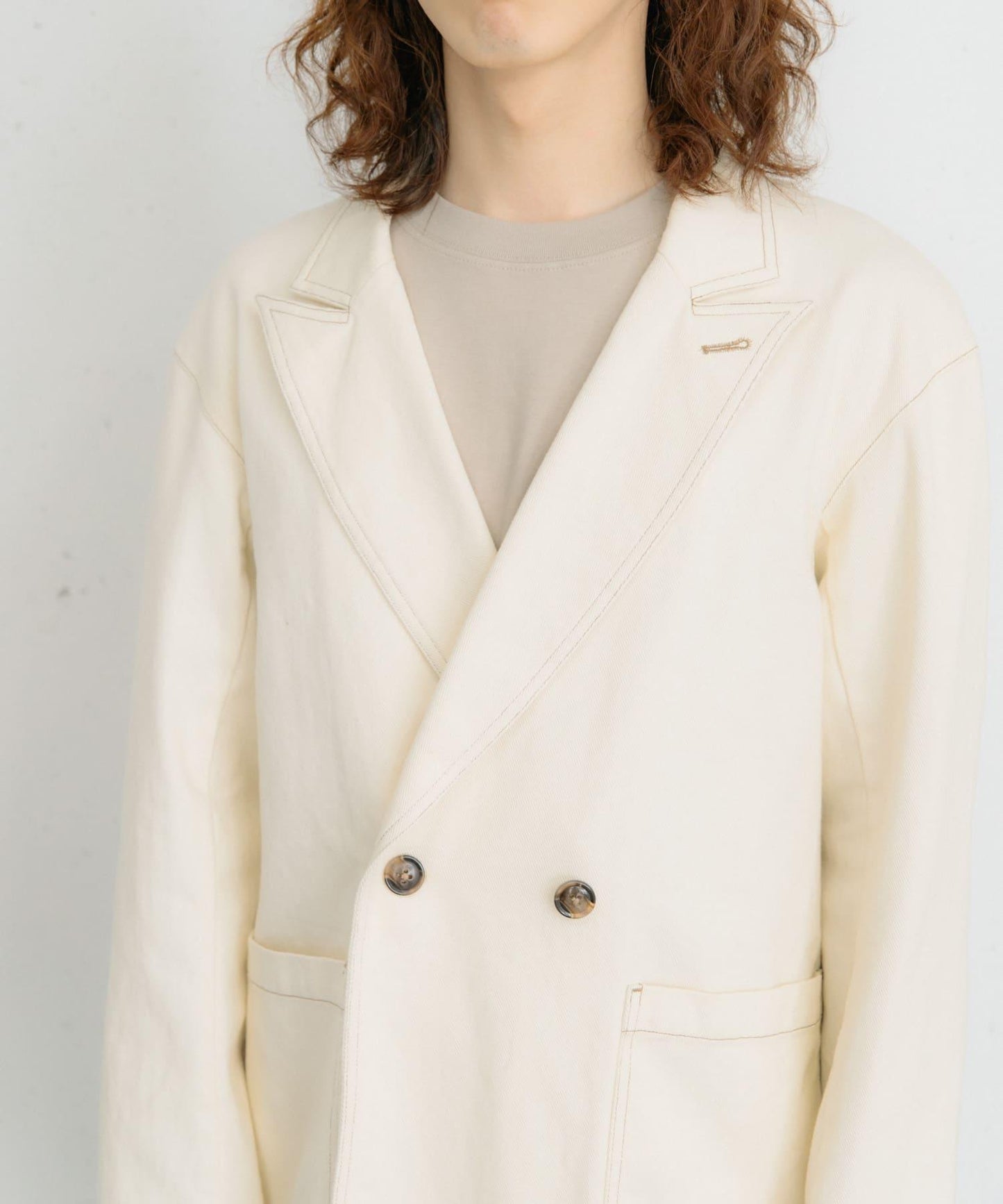 卡其斜紋寬鬆外套