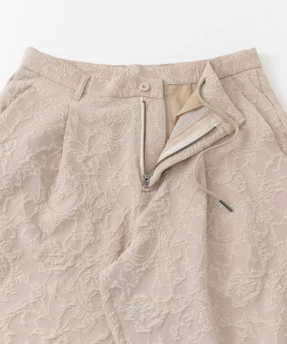 套裝可搭配 植物提花寬鬆長褲