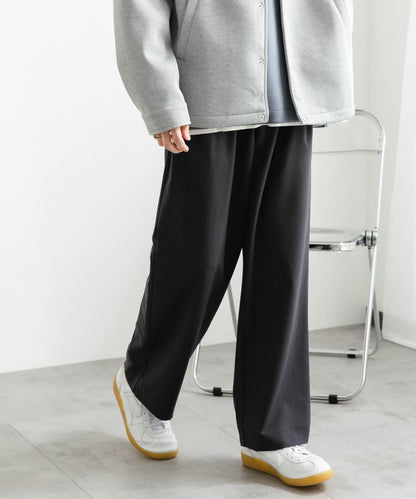 『イージーケア』雙褶寬鬆長褲