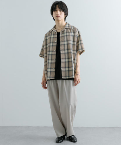 有S碼 男女同款漸變格紋開領襯衫