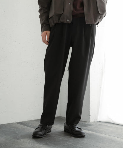 『イージーケア』雙褶錐形褲