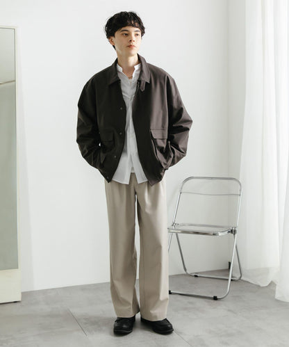 『イージーケア』雙褶寬鬆長褲