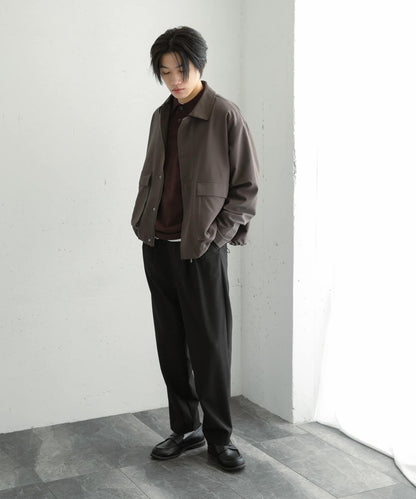 『イージーケア』雙褶錐形褲