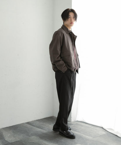 『イージーケア』雙褶錐形褲