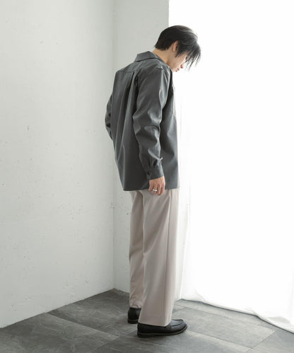 『イージーケア』雙褶寬鬆長褲