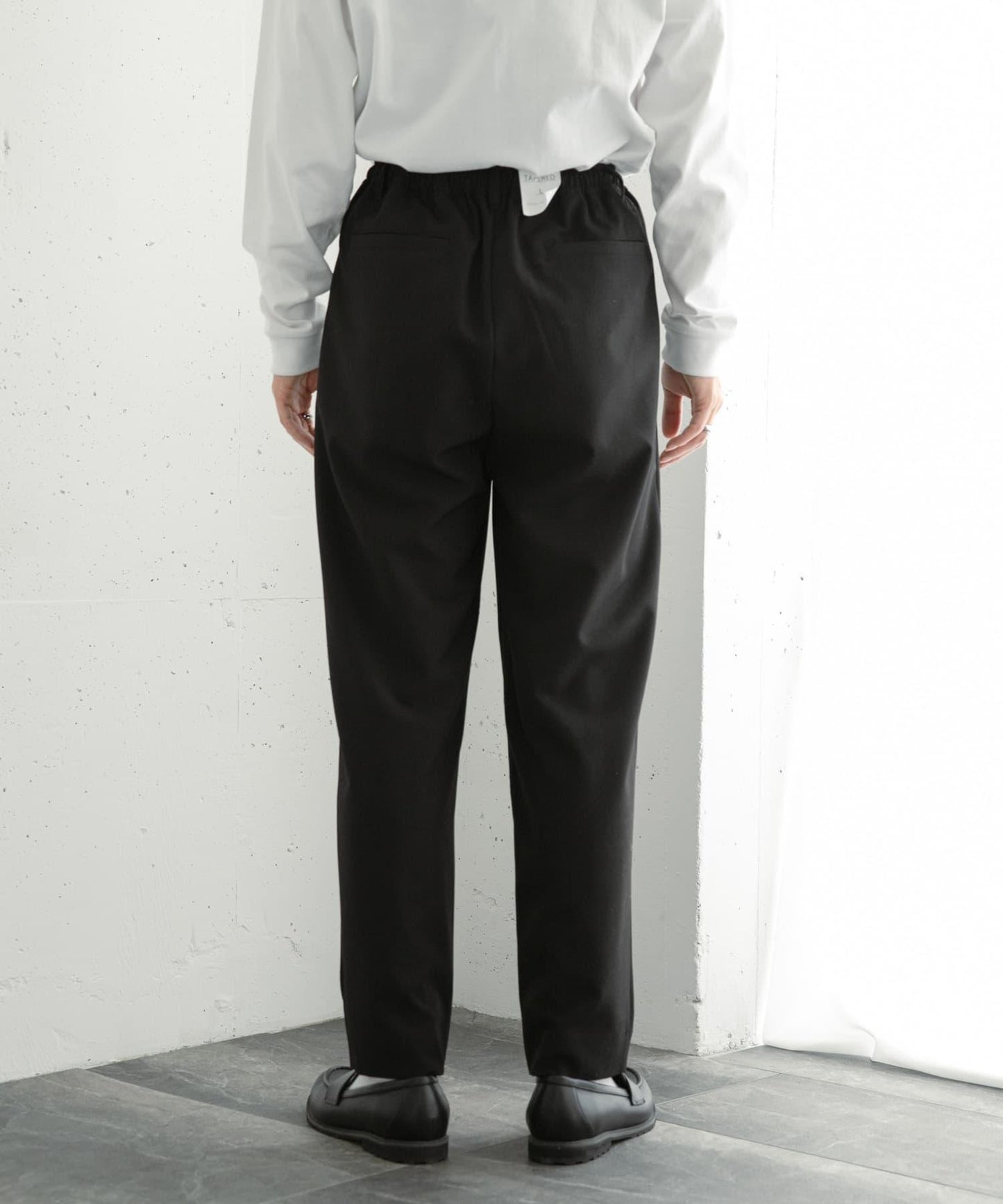 『イージーケア』雙褶錐形褲