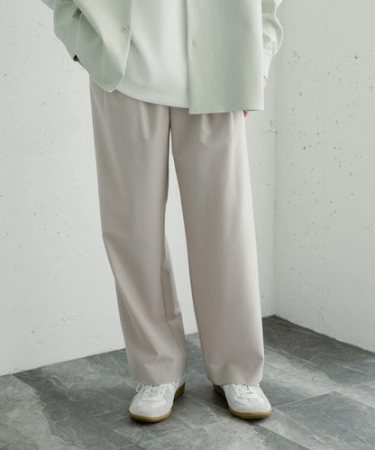 『イージーケア』雙褶寬鬆長褲