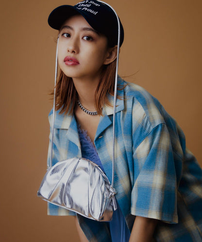 有S碼 男女同款漸變格紋開領襯衫