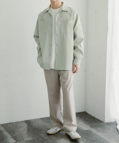 『イージーケア』雙褶寬鬆長褲