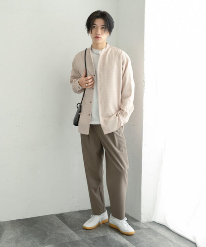 『イージーケア』雙褶錐形褲