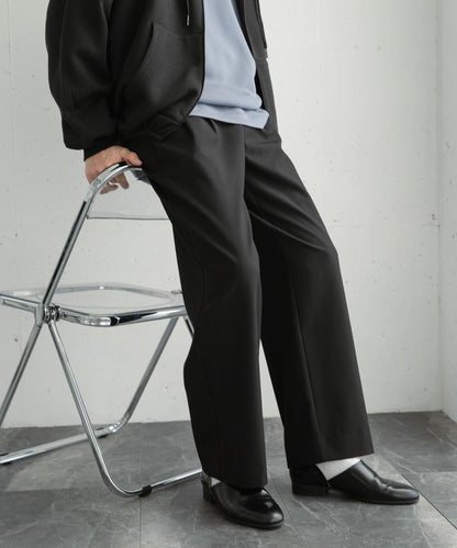 『イージーケア』雙褶寬鬆長褲