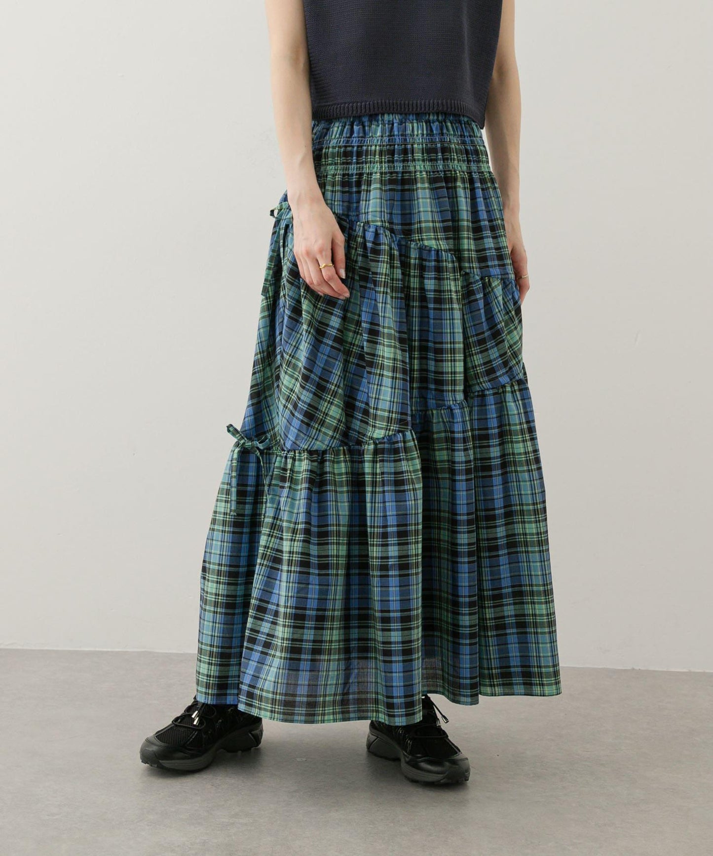 格紋蓬鬆半身裙