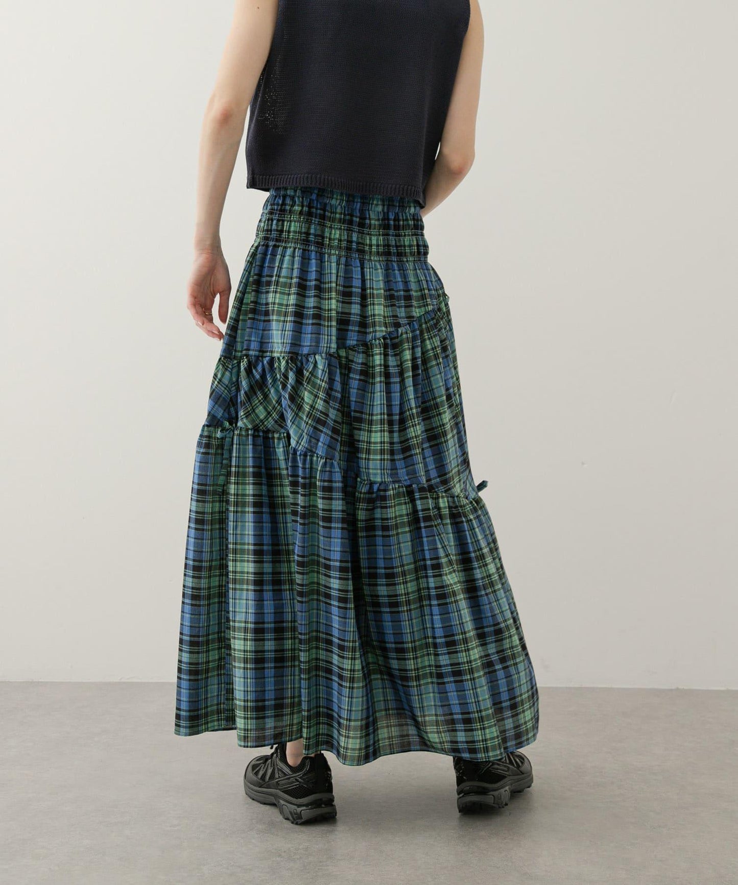 格紋蓬鬆半身裙