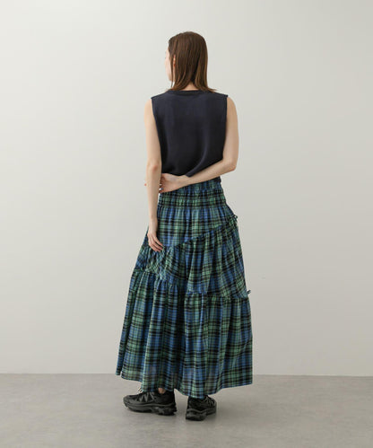 格紋蓬鬆半身裙