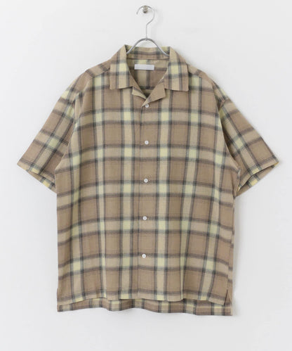 有S碼 男女同款漸變格紋開領襯衫