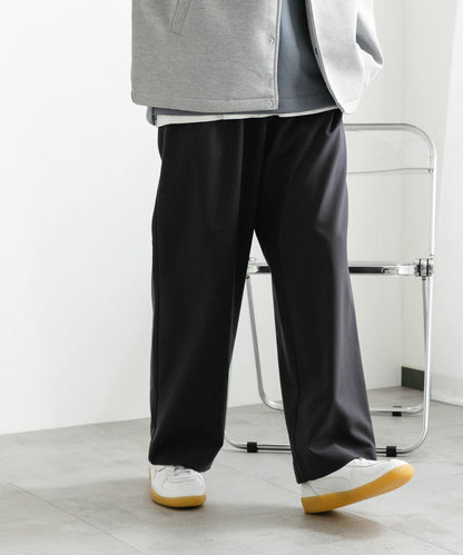 『イージーケア』雙褶寬鬆長褲