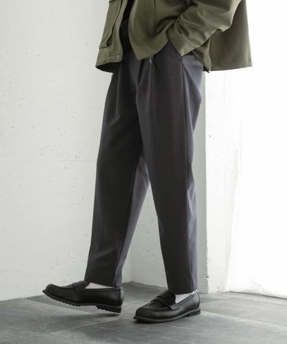 『イージーケア』雙褶錐形褲