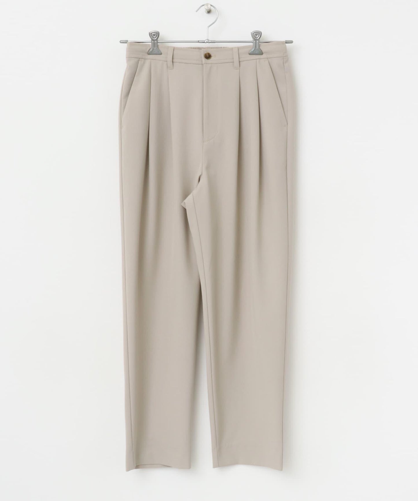 『イージーケア』雙褶錐形褲