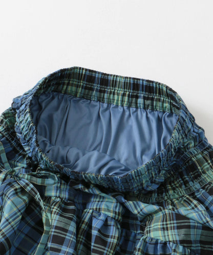 格紋蓬鬆半身裙