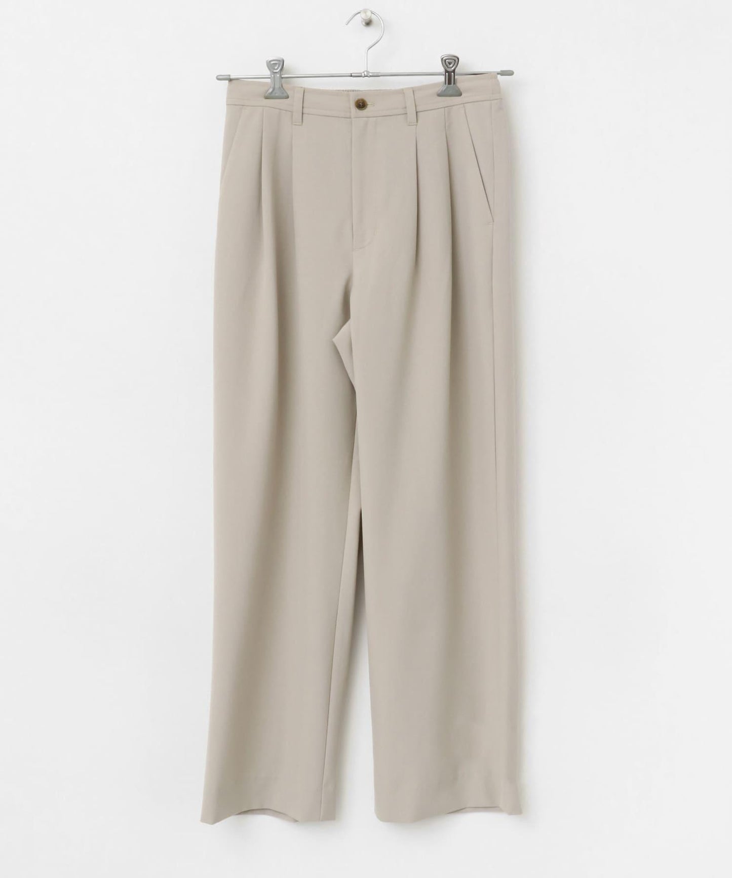 『イージーケア』雙褶寬鬆長褲