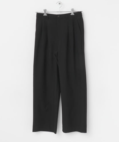 『イージーケア』雙褶寬鬆長褲