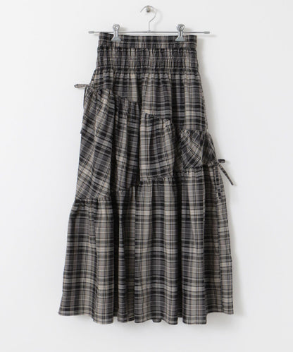 格紋蓬鬆半身裙