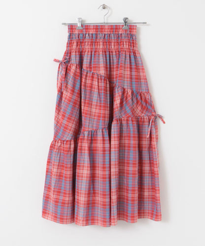 格紋蓬鬆半身裙