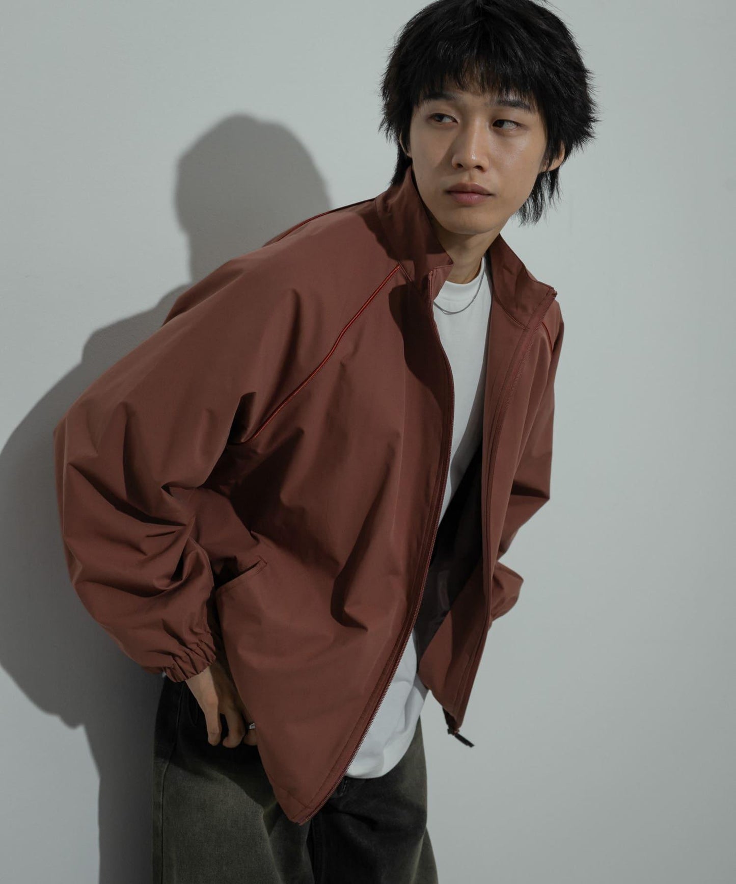 可搭配套裝管道裝飾立領夾克