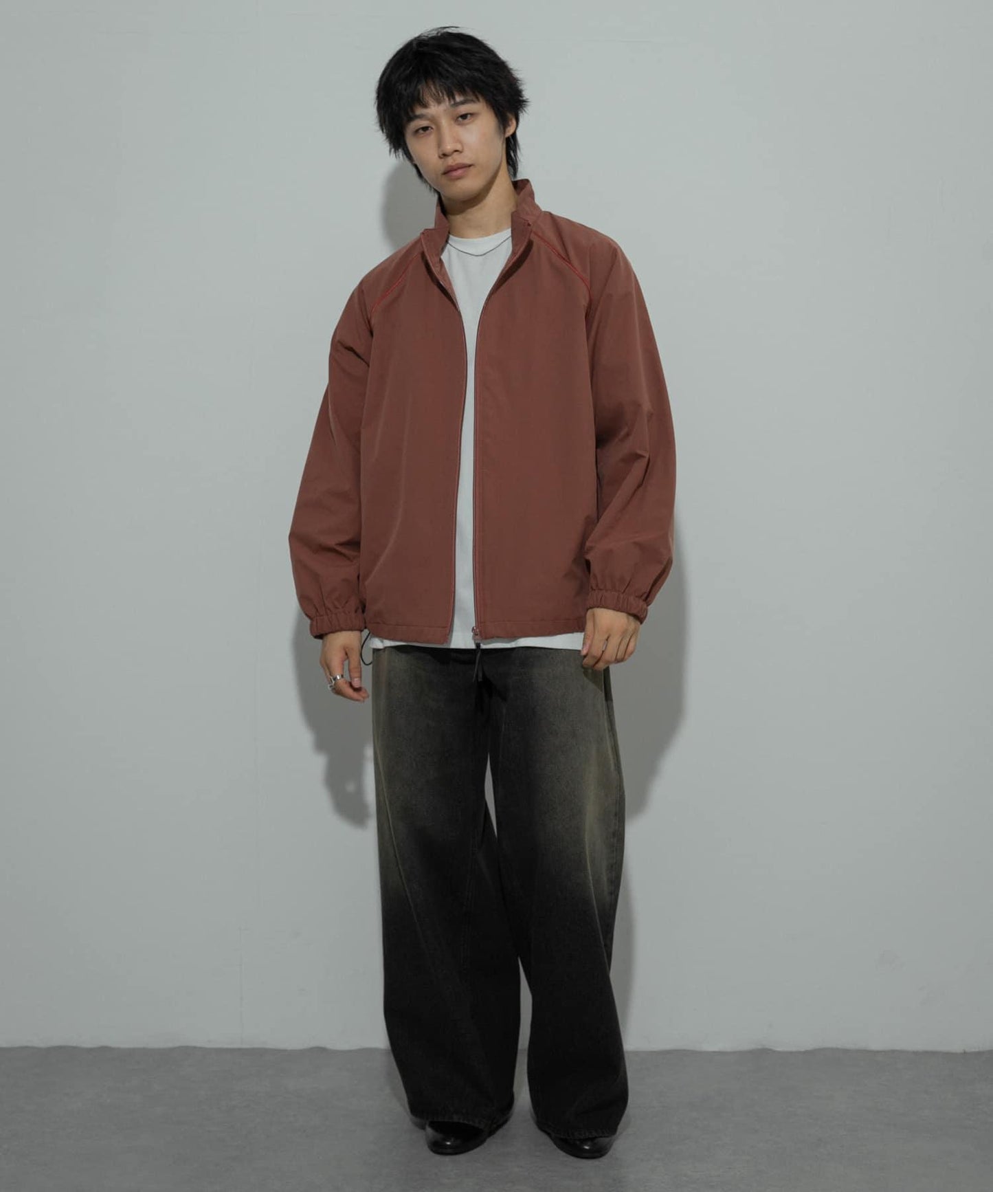 可搭配套裝管道裝飾立領夾克